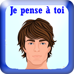Gif animé je pense à toi homme